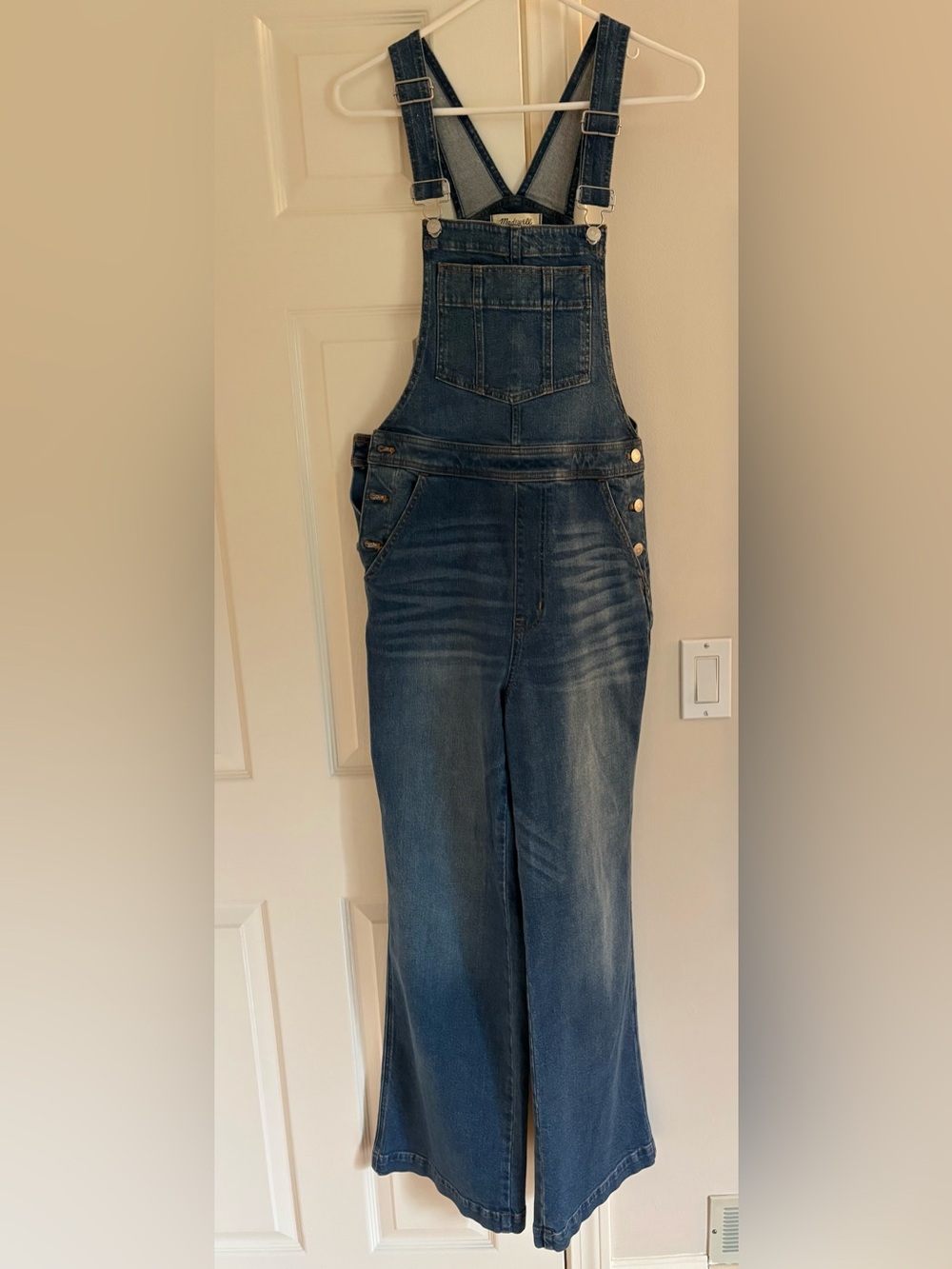 Madewell Denim Overalls in Medium Blue